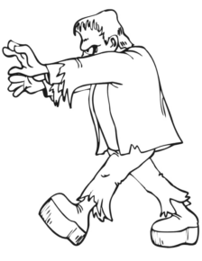Disegno di Frankenstein da stampare e colorare 8