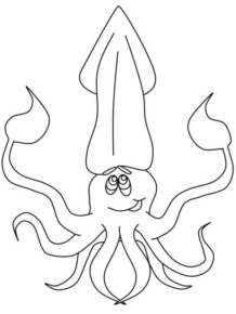 Disegno di piovra da stampare e colorare 3