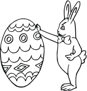 Disegno di uovo di Pasqua da stampare e colorare 152 Disegno di uovo di Pasqua da stampare e colorare 152