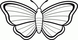 Disegno di farfalla da stampare e colorare 241