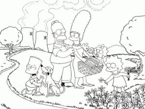 Disegno di I Simpson da stampare e colorare 4