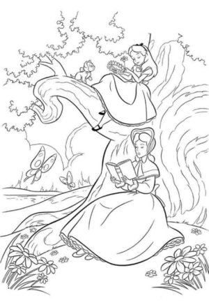 Disegno di Alice nel paese delle meraviglie da stampare e colorare 60