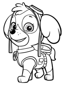 Disegno di Paw Patrol – Cane pompiere da stampare e colorare 31