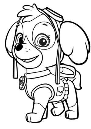 Disegno di Paw Patrol – Cane pompiere da stampare e colorare 31