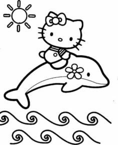 Disegno di Hello Kitty da stampare e colorare 218