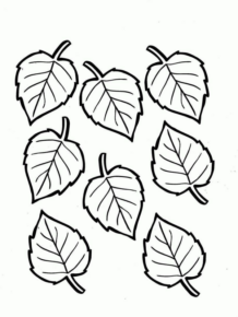 Disegno di foglia da stampare e colorare 32