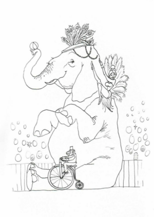 Disegno di circense da stampare e colorare 31