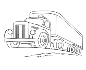 Disegno di mezzo da lavoro da stampare e colorare 48