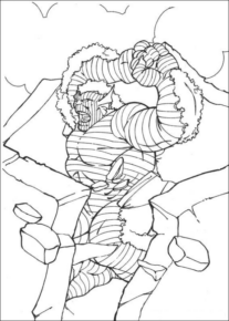 Disegno di Hulk da stampare e colorare 33