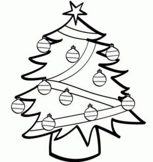 Disegno di albero di Natale da stampare e colorare 105 Disegno di albero di Natale da stampare e colorare 105
