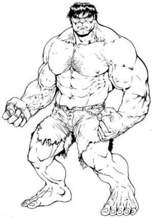 Disegno di Hulk da stampare e colorare 105