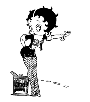 Disegno di Betty Boop da stampare e colorare