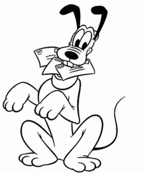 Disegno di Pluto da stampare e colorare 9