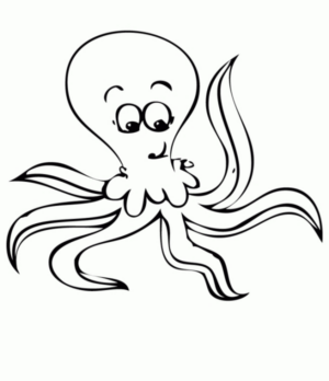 Disegno di polpo da stampare e colorare 11