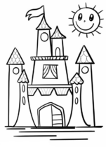Disegni di Castelli da colorare