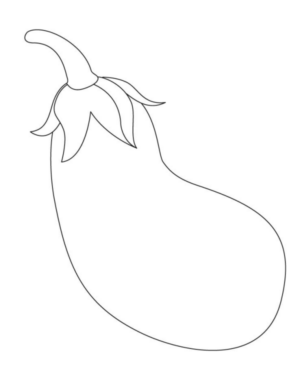 Disegno di melanzana da stampare e colorare 9