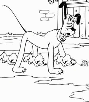 Disegno di Pluto da stampare e colorare 27