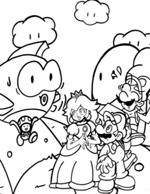 Disegno di Super Mario da stampare e colorare 83