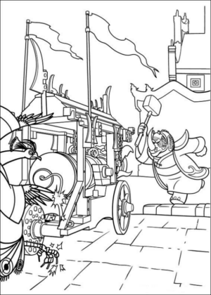 Disegno di Kung Fu Panda da stampare e colorare 15