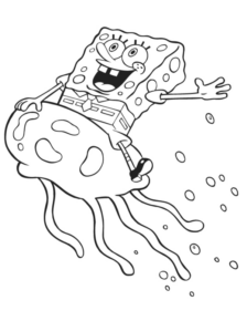 Disegno di Spongebob da stampare e colorare 15