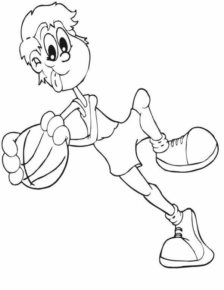 Disegno di basket da stampare e colorare 13