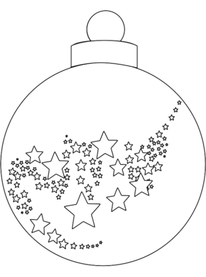 Disegno di palla di Natale da stampare e colorare 26