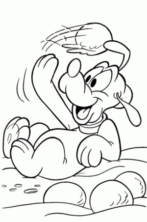 Disegno di Pluto da stampare e colorare 25