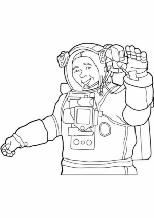 Disegno di astronauta da stampare e colorare 26