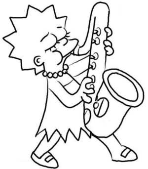 Disegno di I Simpson da stampare e colorare 28