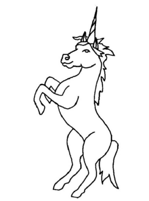 Disegno di unicorno da stampare e colorare 148