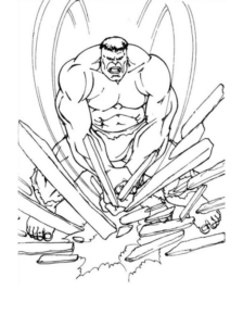 Disegno di Hulk da stampare e colorare 110