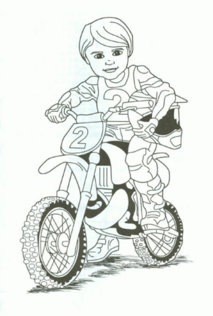 Disegno di bicicletta da stampare e colorare 2