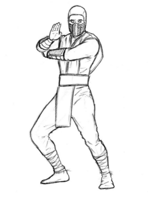 Disegno di Mortal Kombat da stampare e colorare 46