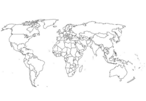 Disegno di cartina geografica da stampare e colorare 7