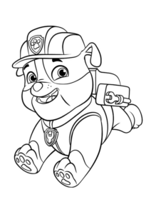 Disegno di Paw Patrol – Cane pompiere da stampare e colorare 54 Disegno di Paw Patrol – Cane pompiere da stampare e colorare 54