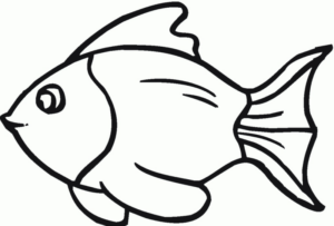 Disegno di pesce da stampare e colorare 28