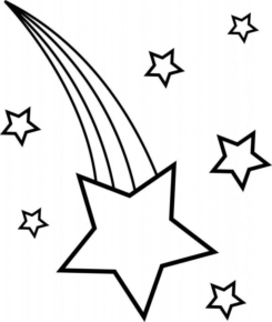 Disegno di stella da stampare e colorare 19