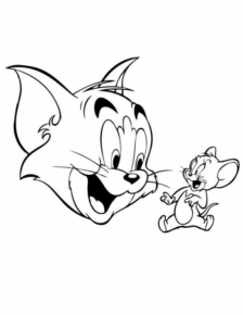 Disegno di Tom e Jerry da stampare e colorare 54