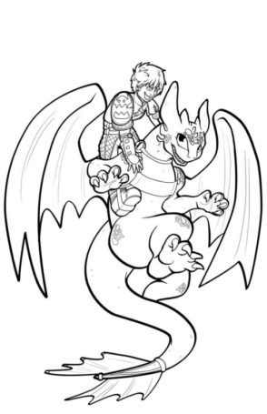 Disegno di Dragon Trainer da stampare e colorare 21