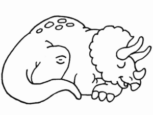 Disegno di Triceratopo da stampare e colorare 29