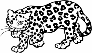Disegno di leopardo da stampare e colorare 53