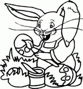 Disegno di uovo di Pasqua da stampare e colorare 12