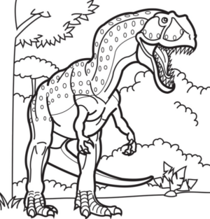 Disegno di Tirannosauro da stampare e colorare 82