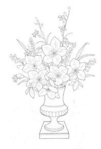 Disegno di fiore da stampare e colorare 243