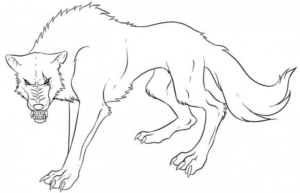 Disegno di lupo da stampare e colorare 13