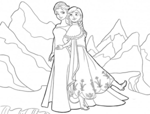 Disegno di Frozen da stampare e colorare 3