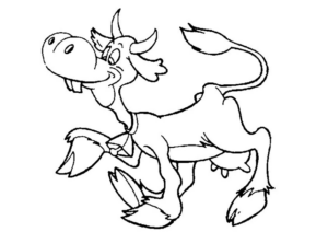 Disegno di mucca da stampare e colorare 16