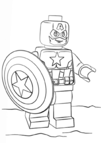 Disegno di LEGO Avengers da stampare e colorare 4