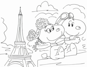Disegno di Snoopy da stampare e colorare 8