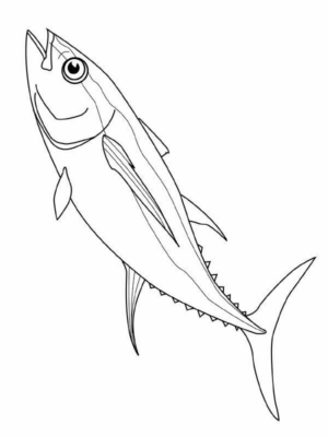 Disegno di pesce da stampare e colorare 315